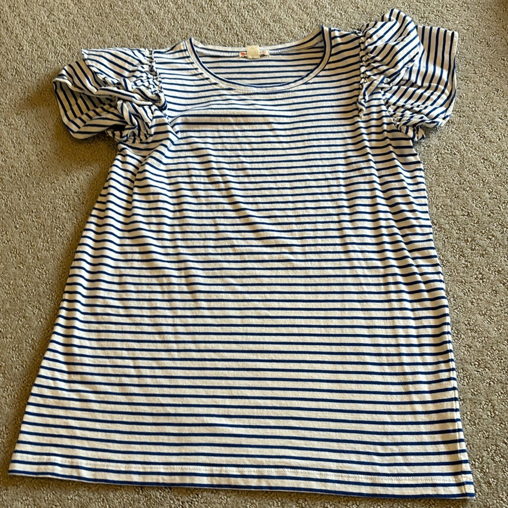 Crewcuts ruffle girls t shirt size 14